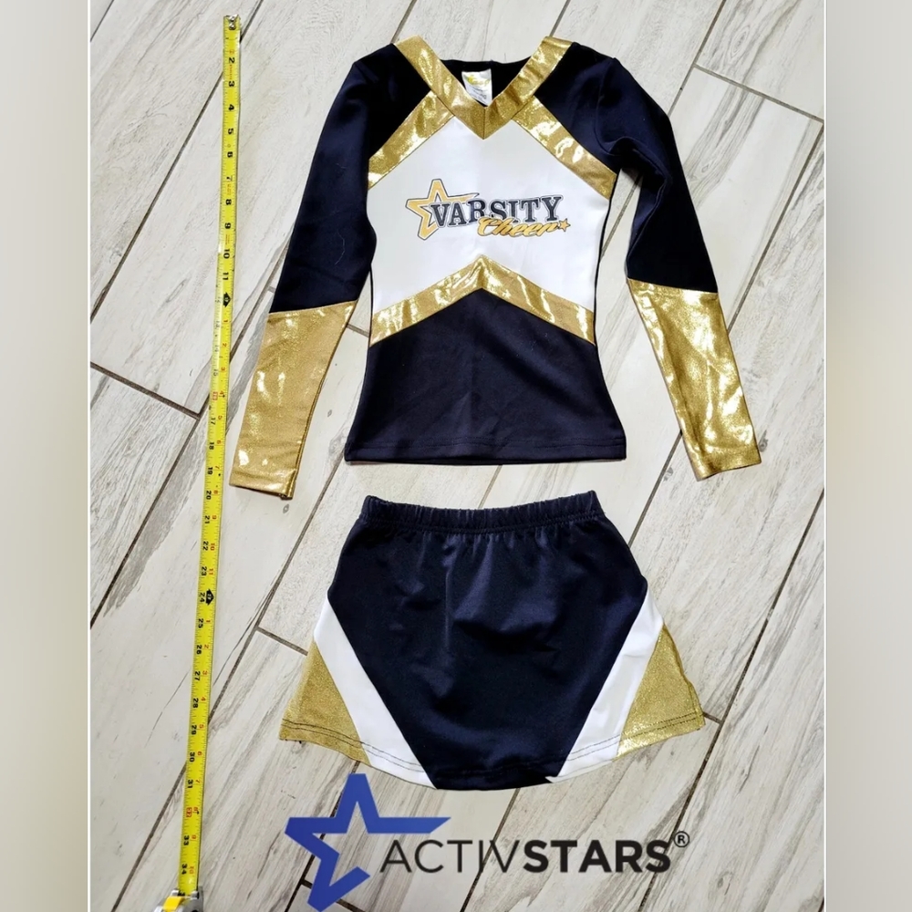 Activstars Uniform Child medium Cheerleading Team Ages 7-9 VARSITY Activestars